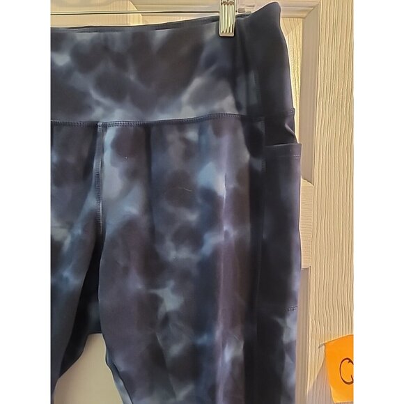 Danskin Womans Blue Tie Dye Leggings Pants. Pockets. Plus Size XXL. - Picture 3 of 10
